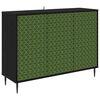vidaXL Serv&iacute;rovacia skriňa GELEEN Čierny dub 102 x 33 x 76 cm