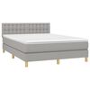 vidaXL Boxspring posteľ s matracom bledosiv&aacute; 140x200 cm l&aacute;tka