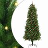 vidaXL Vianočn&yacute; stromček s 300 LED-i so stojanom Zelen&aacute; 240 cm PE