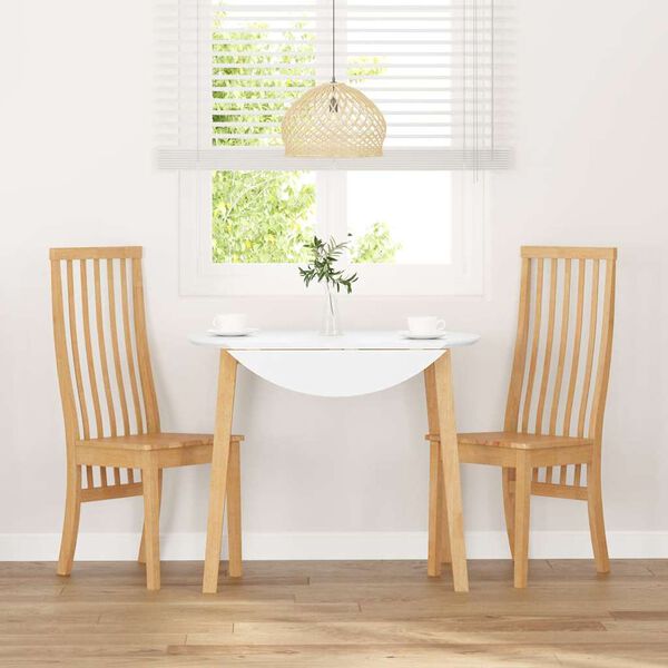 VidaXL jedálenské stoličky 2 ks masívna drevená guma