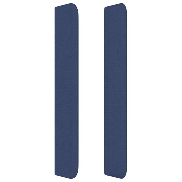 vidaXL Čelo postele so z&aacute;hybmi modr&eacute; 93x16x118/128 cm l&aacute;tka