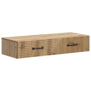 vidaXL N&aacute;stenn&yacute; bočn&yacute; st&ocirc;l Dub artisan 87,5 x 34,5 x 17 cm