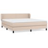 vidaXL Boxspring posteľ s matracom kapučínová 160x200 cm umelá koža