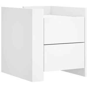 vidaXL Nočn&yacute; stol&iacute;k biely 45x50x50 cm kompozitn&eacute; drevo