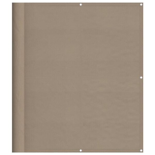 vidaXL Balk&oacute;nov&aacute; z&aacute;stena sivohned&aacute; 120x800 cm 100 % polyester oxford