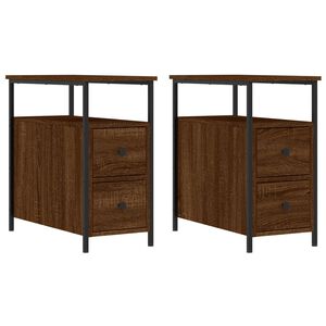 vidaXL Nočn&eacute; stol&iacute;ky 2 ks hned&yacute; dub 30x60x60 cm kompozitn&eacute; drevo