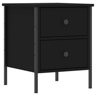 vidaXL Nočný stolík čierny 40x42x50 cm kompozitné drevo