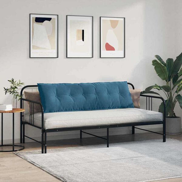 vidaXL Podu&scaron;ka na chrb&aacute;t Modr&aacute; 160 x 50 cm Kord&uacute;rov&aacute; tkanina