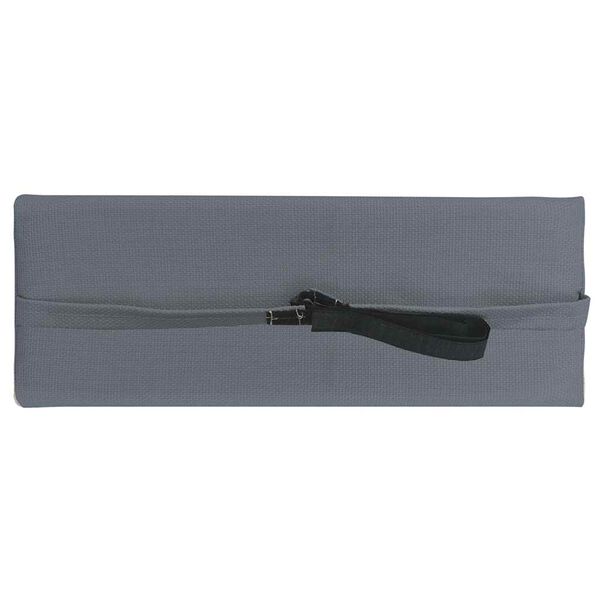 vidaXL Opierka hlavy na ležadlo siv&aacute; 40x7,5x15 cm textil&eacute;n