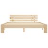 vidaXL Posteľný rám s čelom 160x200 cm borovicový masív