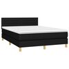 vidaXL Boxspring posteľ s matracom čierny 140x190 cm l&aacute;tka