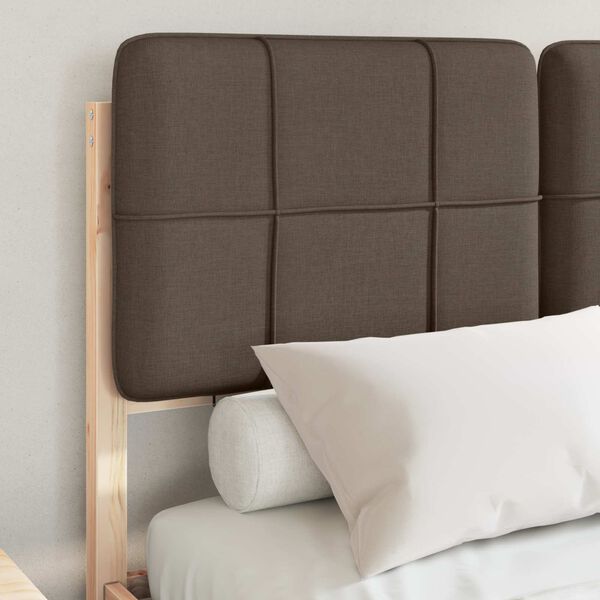 vidaXL R&aacute;m postele s čal&uacute;nen&yacute;m čelom Sivohned&aacute; 120 x 200 cm