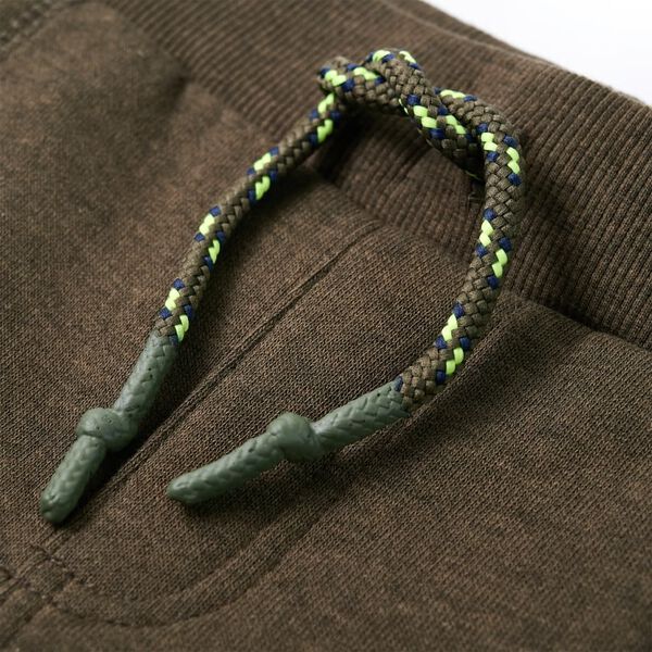 Detské tepláky kaki melanž 140