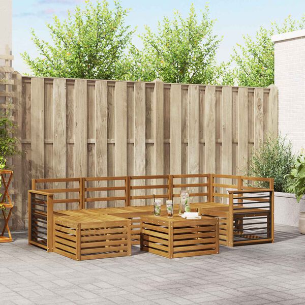 vidaXL S&uacute;pravy pohoviek Pr&iacute;rodn&aacute; Pevn&eacute; ak&aacute;ciov&eacute; drevo