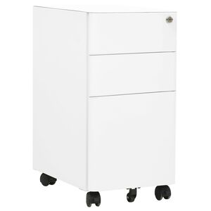 vidaXL Mobiln&aacute; kartot&eacute;ka biela 39x45x59 cm oceľ