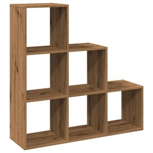 vidaXL Knižnica 3-poschodov&aacute; dub artisan 99x29x99 cm kompozitn&eacute; drevo