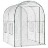 vidaXL Sklen&iacute;k s r&aacute;mom 160 x 200 x 192,5 cm PVC Priehľadn&aacute;
