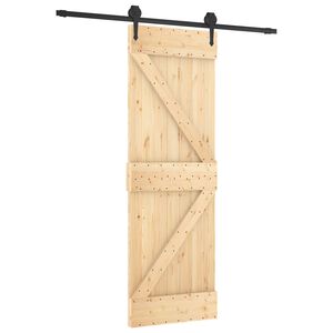 vidaXL Posuvn&eacute; dvere 70 x 210 cm Mas&iacute;vne borovicov&eacute; drevo (neupraven&eacute;)