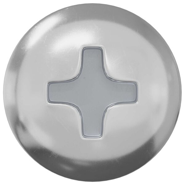 vidaXL Skrutka 12 pcs Strieborn&aacute; 9,8 x 35 mm Železo