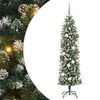vidaXL Umel&yacute; chud&yacute; vianočn&yacute; strom Zelen&aacute; a biela 180 cm