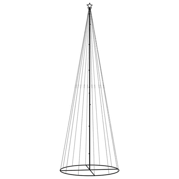 vidaXL Vianočný stromček kužeľ rôznofarebné svetlo 732 LED 160x500 cm