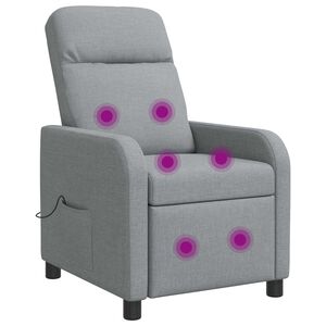vidaXL Mas&aacute;žne relaxačn&eacute; kreslo Svetlosiv&aacute; L&aacute;tka