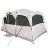 vidaXL Rodinn&yacute; stan 435 x 255 x 216 cm Polyester a oceľ Biela a zelen&aacute;