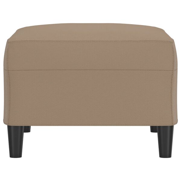 vidaXL Podnožka kapučínová 70x55x41 cm umelá koža