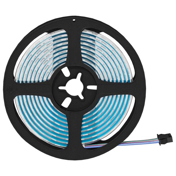 vidaXL LED p&aacute;s 4 pcs Čierna a priehľadn&aacute; 210 x 0,8 x 0,3 cm