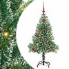 vidaXL Umel&yacute; vianočn&yacute; stromček, snehom obalen&yacute;, s LED svetlom 150 cm