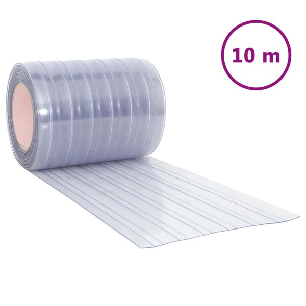 vidaXL Záves dverí priehľadný 300 mm x 2,6 mm 10 m PVC