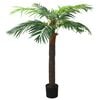vidaXL Umel&aacute; palma Phoenix s kvetin&aacute;čom 190 cm zelen&aacute;