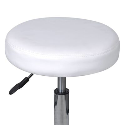 vidaXL Kancelárske stoličky 2 ks biele 35,5x84 cm umelá koža