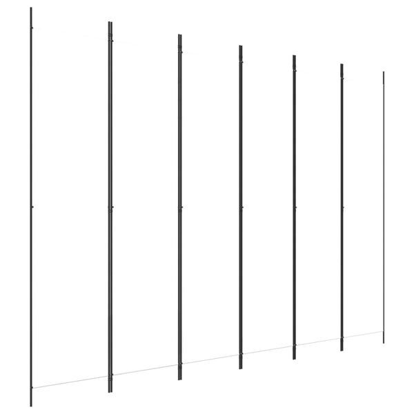 vidaXL 6-panelov&yacute; parav&aacute;n biely 300x220 cm l&aacute;tkov&yacute;