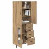 vidaXL Highboard Remeseln&yacute; dub 69,5 x 34 x 180 cm Kompozitn&eacute; drevo