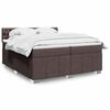 vidaXL Boxspring posteľ s matracom tmavohned&aacute; 200x200 cm l&aacute;tka