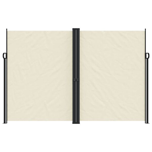 vidaXL Zaťahovacia bočná markíza krémová 220x1000 cm