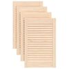 vidaXL Lamelov&eacute; dvierka na skrinku 4 ks 61,5x39,4 cm, borovicov&yacute; mas&iacute;v