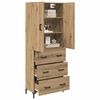 vidaXL Highboard Remeseln&yacute; dub 69,5 x 34 x 180 cm Kompozitn&eacute; drevo