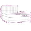 vidaXL Posteľn&yacute; r&aacute;m boxspring s matracom kr&eacute;mov&yacute; 160x200 cm l&aacute;tka