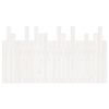 vidaXL N&aacute;stenn&eacute; čelo postele biele 146,5x3x80 cm mas&iacute;vna borovica