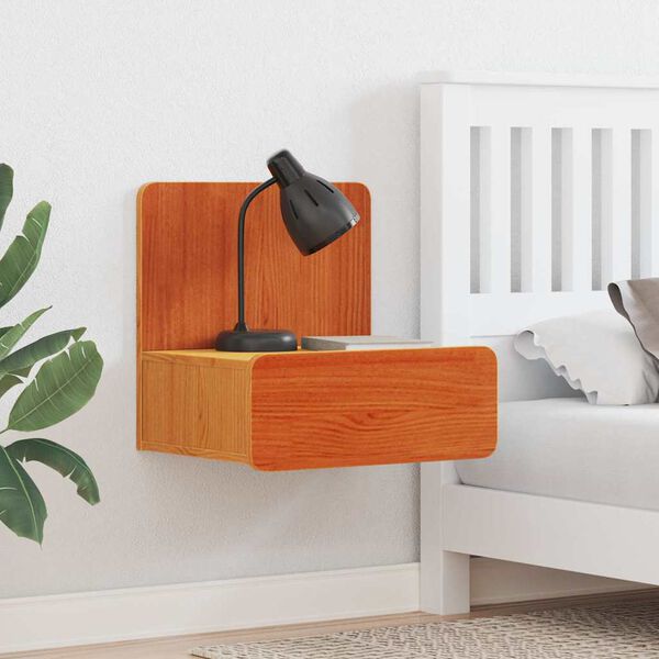 vidaXL Nočn&yacute; stol&iacute;k so z&aacute;suvkou 2 pcs Včel&iacute; hned&yacute; 44 x 32,5 x 40 cm