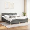vidaXL Boxspring posteľ s matracom tmavosivá 160x200 cm látka