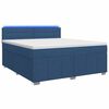 vidaXL Posteľ boxspring s matracom Modr&aacute; 140 x 190 cm L&aacute;tka