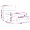 vidaXL Posteľ s pružinov&yacute;m r&aacute;mom s matracmi Kr&eacute;mov&aacute; 140 x 200 cm l&aacute;tka