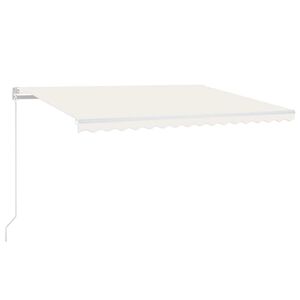 vidaXL Automatick&aacute; mark&iacute;za, LED a senzor vetra 450x300 cm, kr&eacute;mov&aacute;