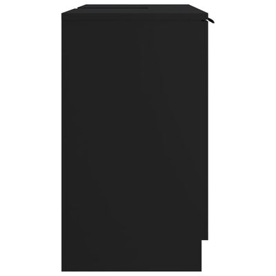 vidaXL Kúpeľňová skrinka čierna 64,5x33,5x59 cm spracované drevo