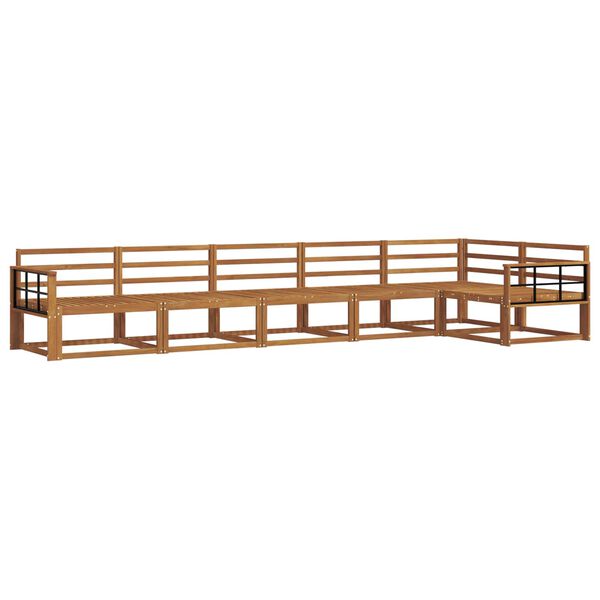 vidaXL Z&aacute;hradn&aacute; s&uacute;prava gaučov 6 pcs Pr&iacute;rodn&aacute; Pevn&eacute; ak&aacute;ciov&eacute; drevo