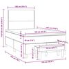 vidaXL Boxspring posteľ s matracom čierna 120x190 cm zamat