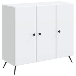 vidaXL Serv&iacute;rovacia skriňa Biela 89 x 34,5 x 80 cm Kompozitn&eacute; drevo